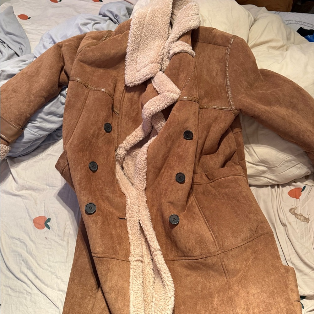 Avec Les Filles Brown Teddy Jacket - Picture 2 of 4